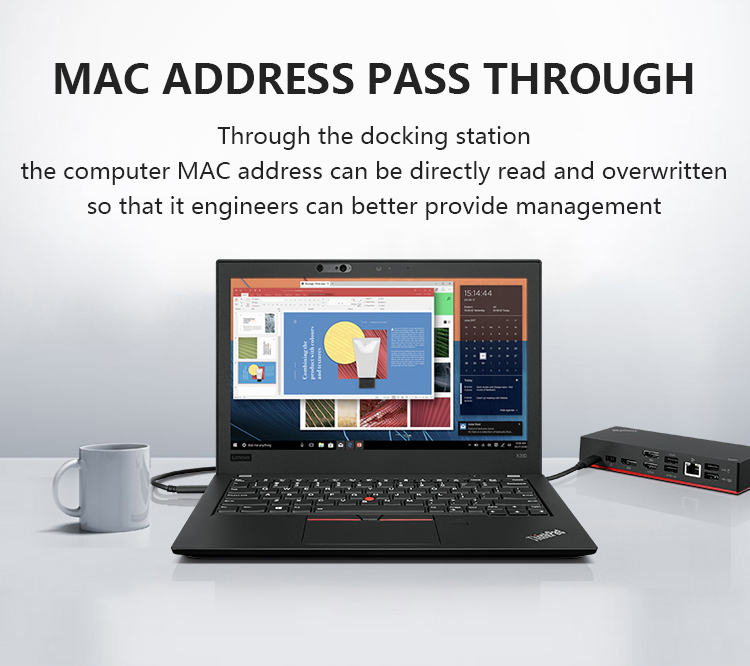 Lenovo Thunderbolt 4 ThinkPad Universal Dock 8K Display Support Up to 230W Power