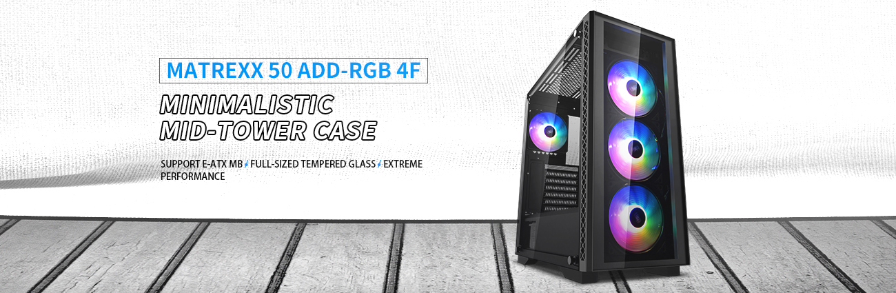 DeepCool MATREXX 50 Tempered Glass Side & Front Panel Gaming Case