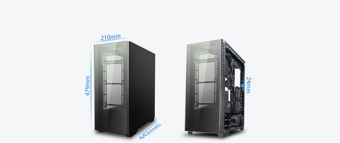 DeepCool MATREXX 50 Tempered Glass Side & Front Panel Gaming Case