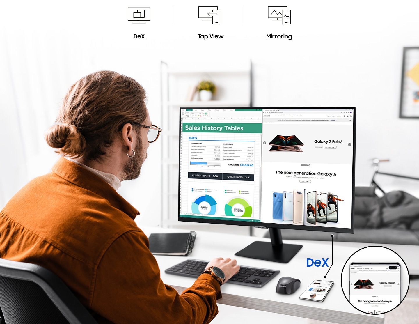 Monitor SAMSUNG M5 27-Inch FHD HDR10 SMART